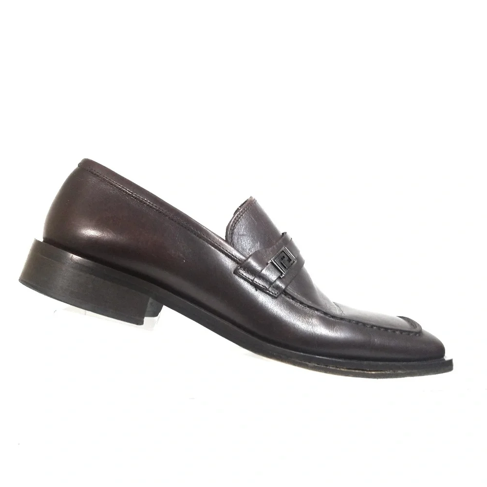 Versace Classic V2 Men Logo Strap Loafer Sz 40